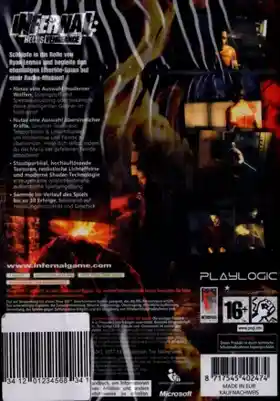 Infernal Hells Vengeance (USA) box cover back